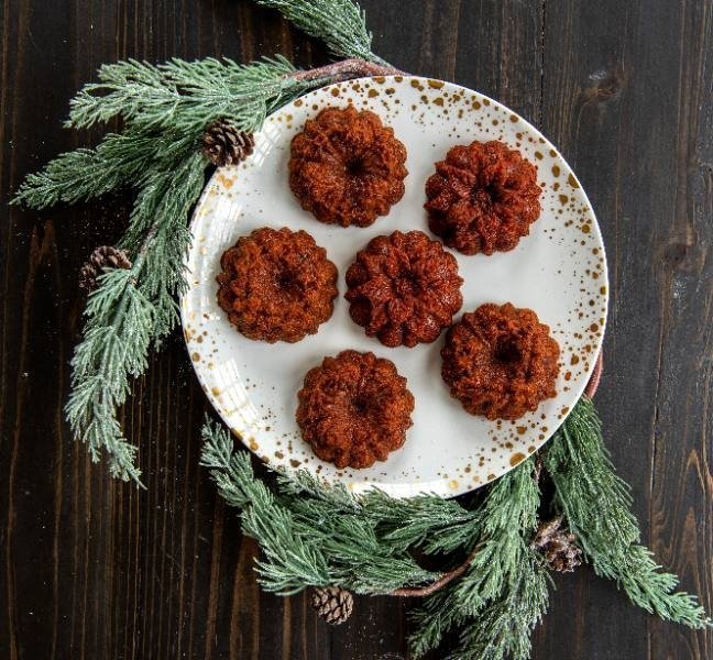 Bakvorm "Wreathlettes pan"- Nordic Ware | Sparkling Silver Holiday