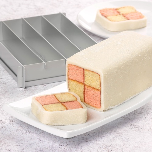 Battenberg Bakvorm, Geanodiseerd, Zilver - Tala