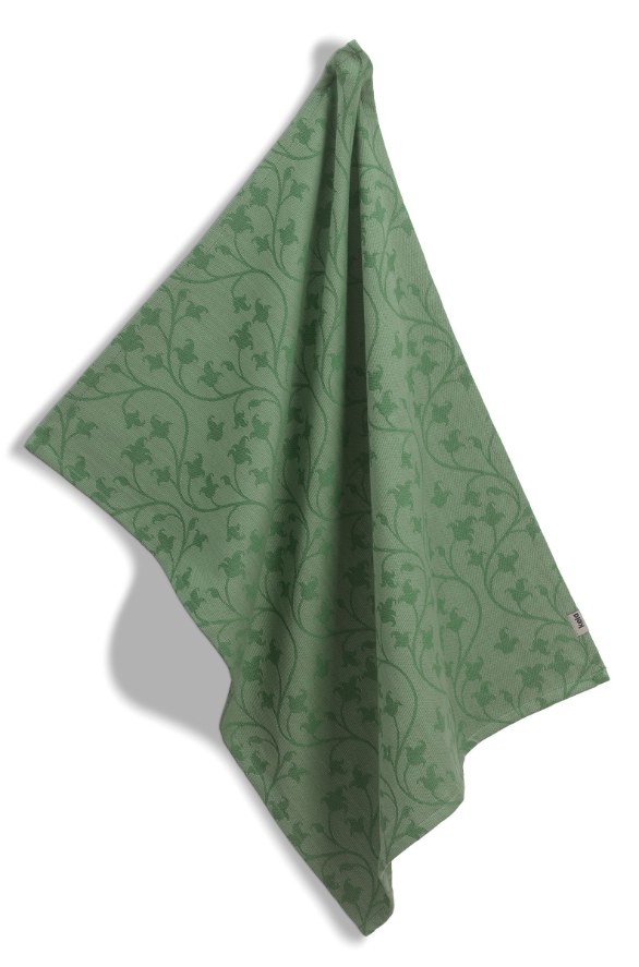 Theedoek, Katoen, Groen Patroon - Kela | Cora
