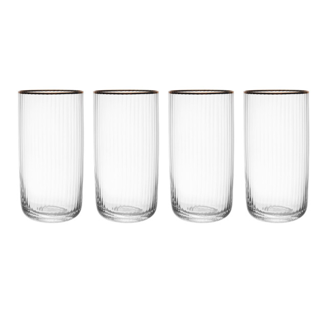 Mikasa Sorrento 4pc Highball Glasses, 510ml, Gift boxed