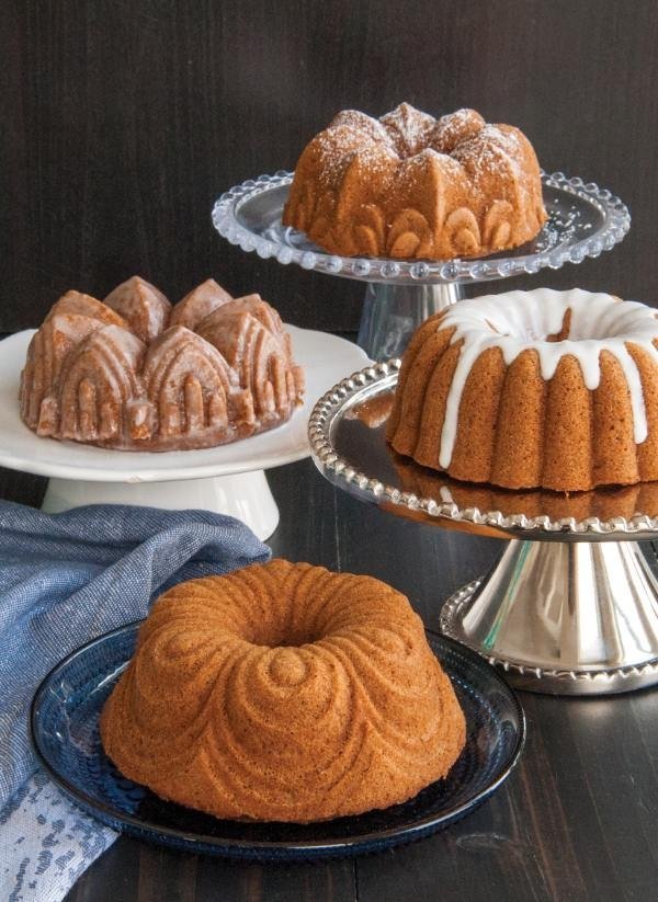 Tulband Bakvorm "Bundt Quartet Pan" - Nordic Ware | Premier Gold