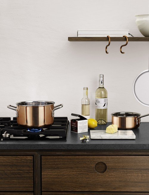 Copper Kookpan - Ø 20 cm - 3.9 liter - Eva Trio
