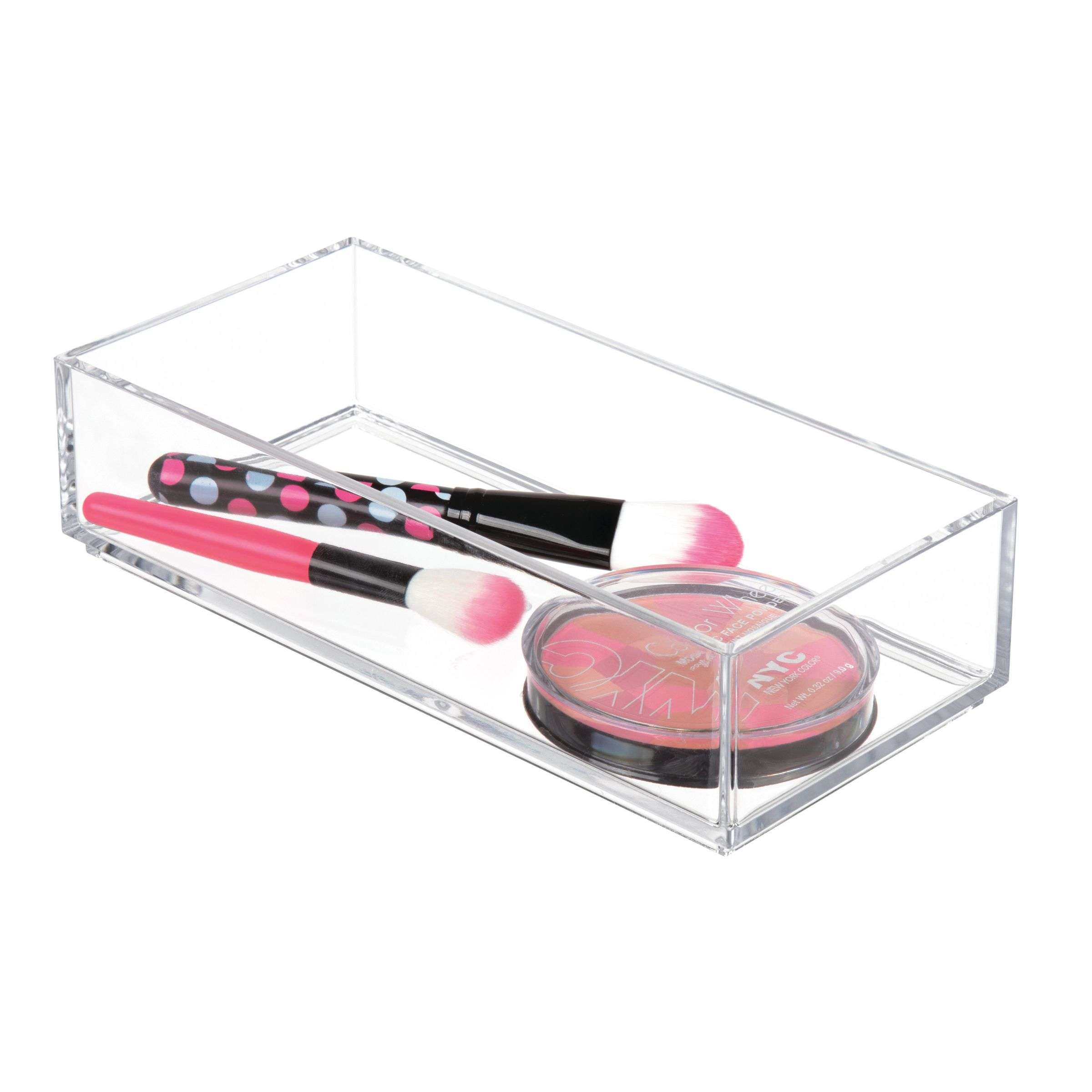 Lade Organizer, Make-up Organizer, 10.2 x 20.3 x 5.1 cm, Transparant, Kunststof - iDesign | Clarity
