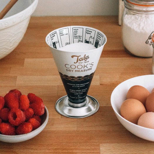 Maatbeker voor Droge Ingredienten, 11 x 11 cm, Indigo/Ivory - Tala