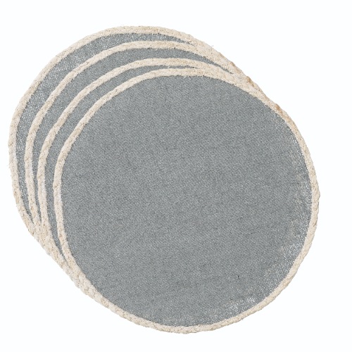Placemats, Set van 4 Stuks, Geweven, Groene Bladeren, 42 cm - Creative Tops