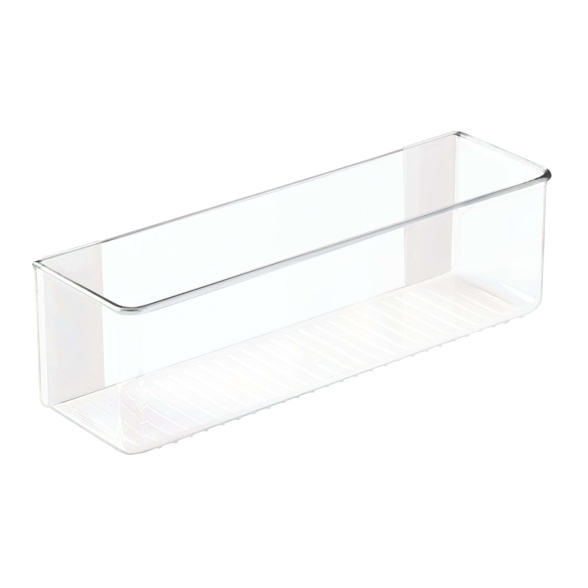 Wand Organizer, Ophangbaar met Plakstrips, 27.9 x 7.8 x 8.3 cm, Transparant, Kunststof - iDesign | AFFIXX