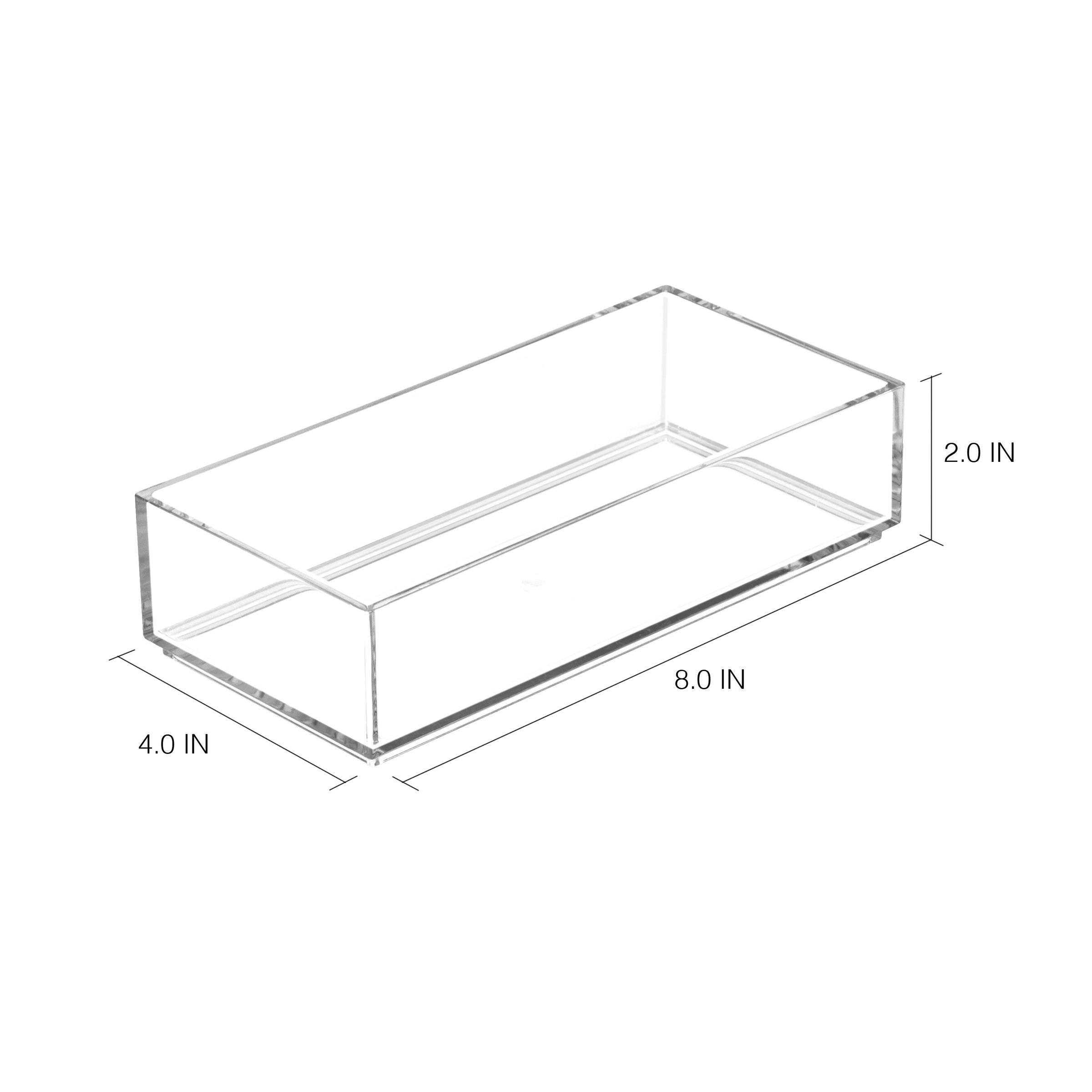 Lade Organizer, Make-up Organizer, 10.2 x 20.3 x 5.1 cm, Transparant, Kunststof - iDesign | Clarity