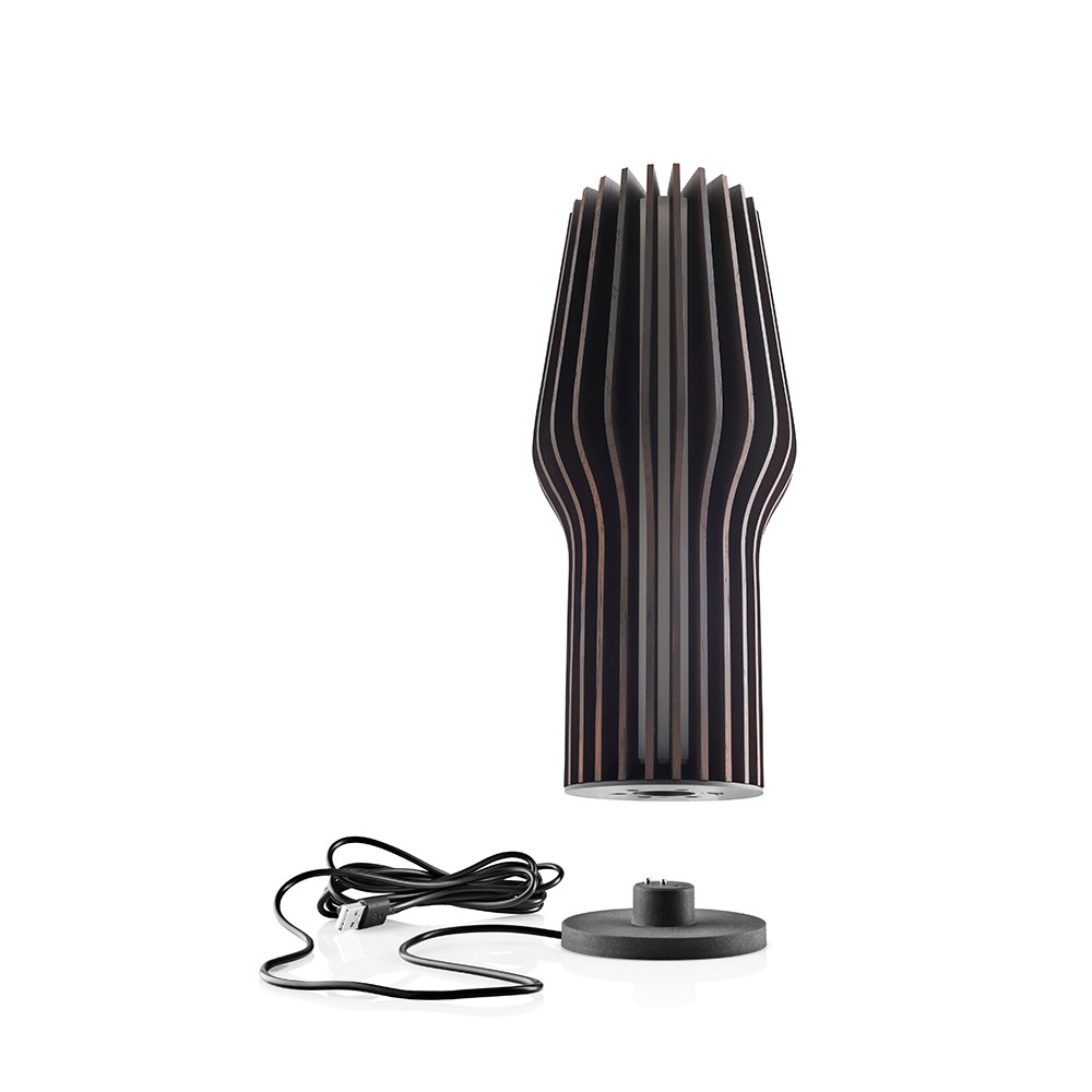 Lamp met LED Verlichting, Oplaadbaar, Gerookt Eiken - Eva Solo | Light