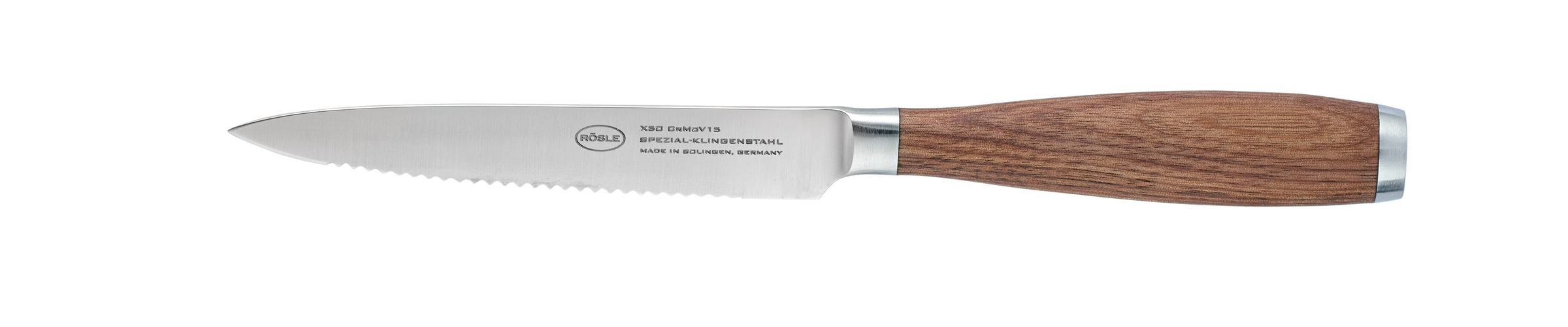 Officemes, Gekarteld, 12 cm, Walnoothout - Rösle | Masterclass