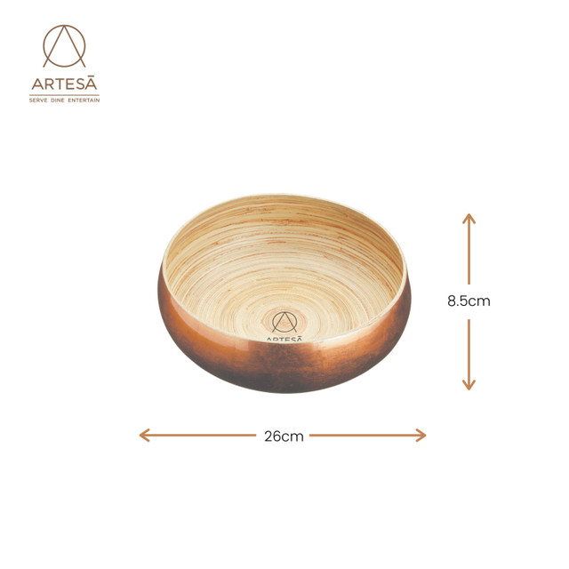 Artesà Copper Lacquered Serving Bowl Large - 26x8,5cm