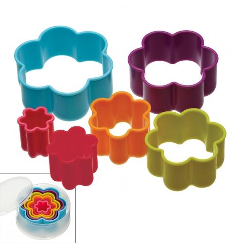 Set van 6 uitstekers - bloemen - Colour Works