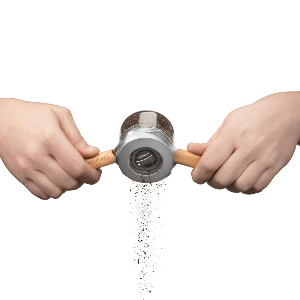 Kruidenmolen Ortwo, Bruin - 17,2cm - Zink - Instelbaar - Ergonomisch - Peper, zout en Kruiden | Dreamfarm