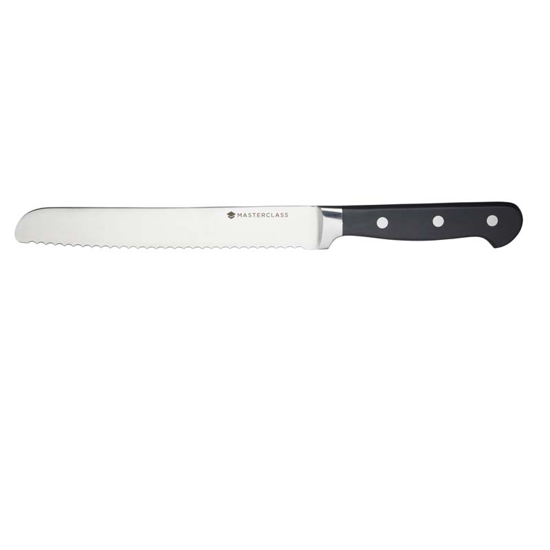 Broodmes 20cm , Afgeronde punt - Tipless - RVS Lemmet - Bread Knife - MasterClass | Tipless