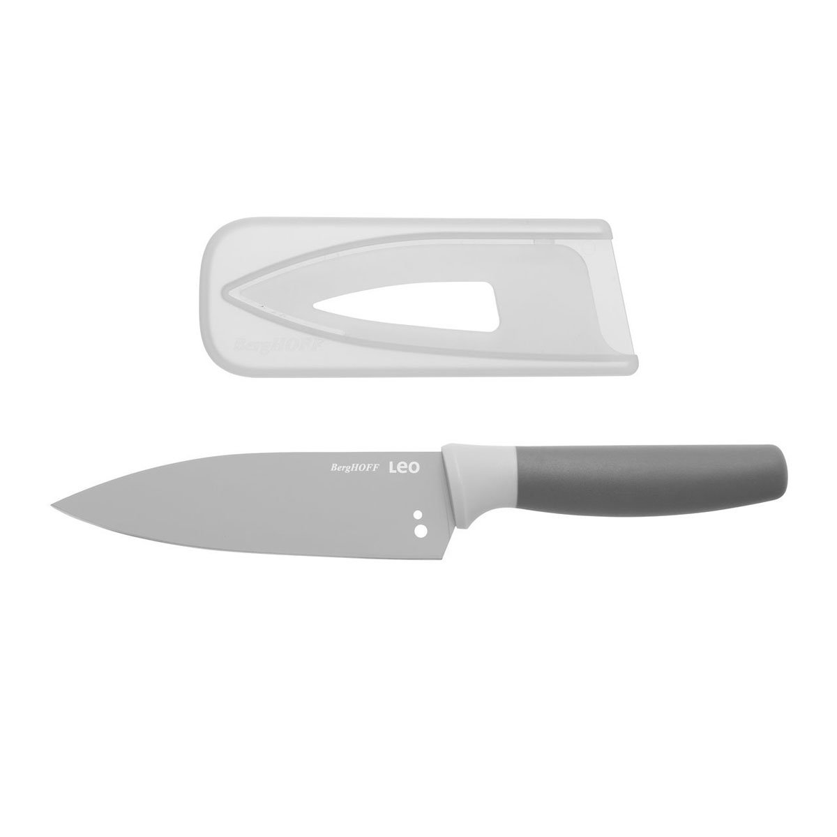 Koksmes met kruidenstripper 14 cm, Grijs - Roestvrij staal - BergHOFF|Leo Line