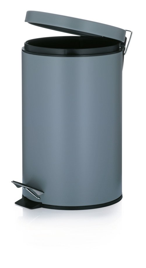 Afvalemmer Leandro RVS grijs, 12 L - Kela 