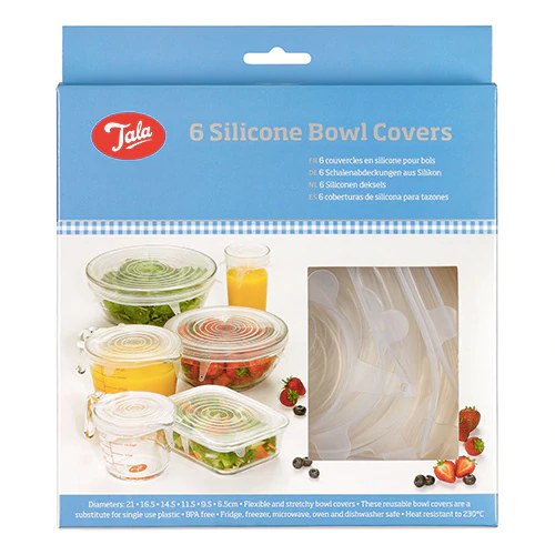 Schaal Covers, Set van 6 Stuks, Siliconen, Transparant - Tala