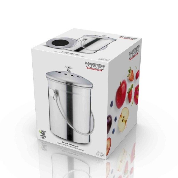 Bak Voor Organisch Afval, 3 Liter – Weis