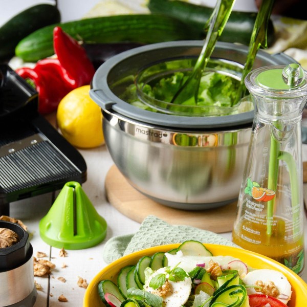 Mengkom met Deksel, RVS, Ø24 cm, Grijs - Mastrad