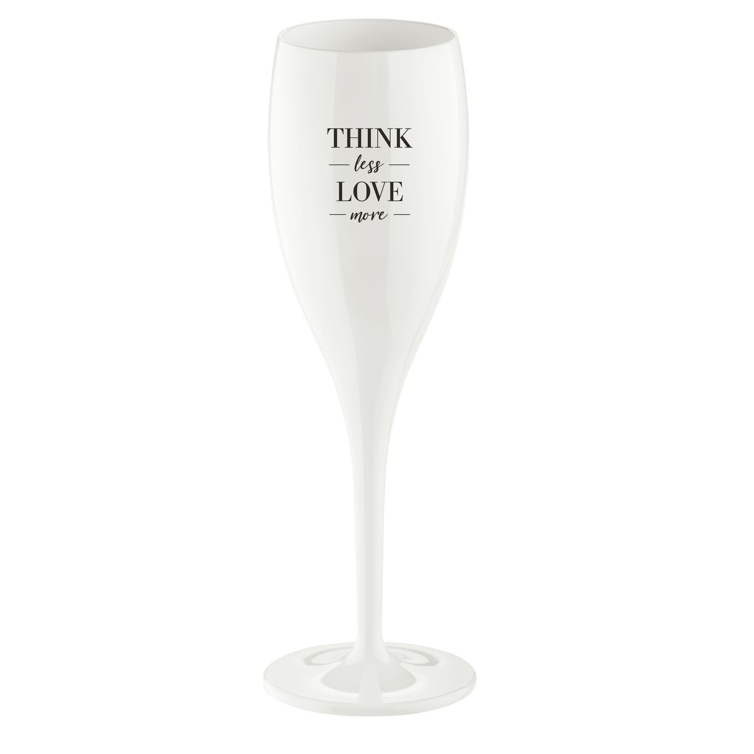 Champagneglas 'Think Less Love More' - Koziol | Cheers No. 1