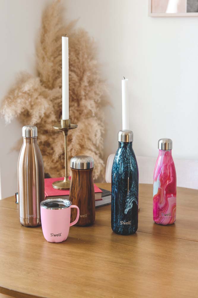 Thermosfles - Agaat Roze - Waterfles - 500ml - Herbruikbaar - Dubbelwandig - S'Well | Rose Agate