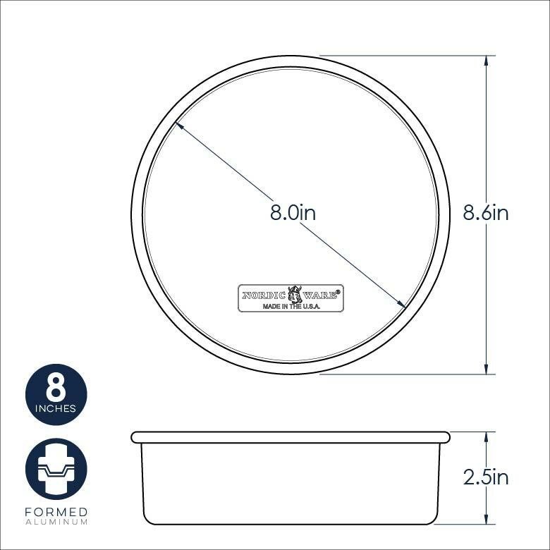 Bakvorm, Rond, 20 cm, Aluminium - Nordic Ware | Naturals