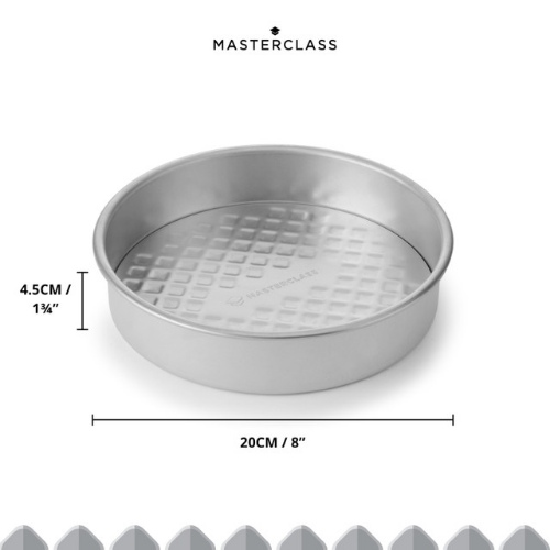 MasterClass Recycled Aluminium Round Sandwich Tin, Sleeved