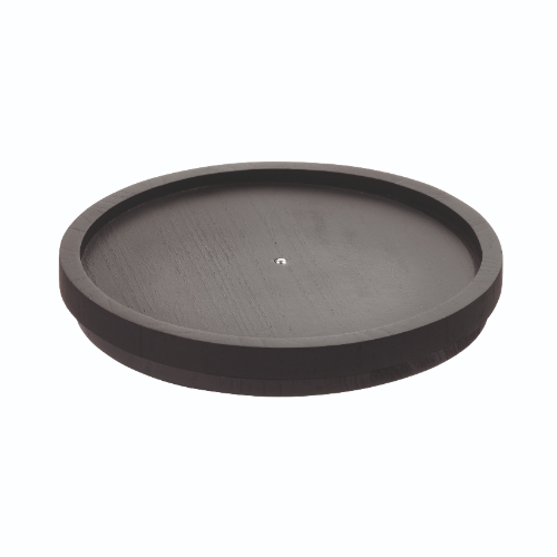 Lazy Susan Draaiplateau, 23 cm, Paulownia Hout, Zwart - iDesign | The Home Edit