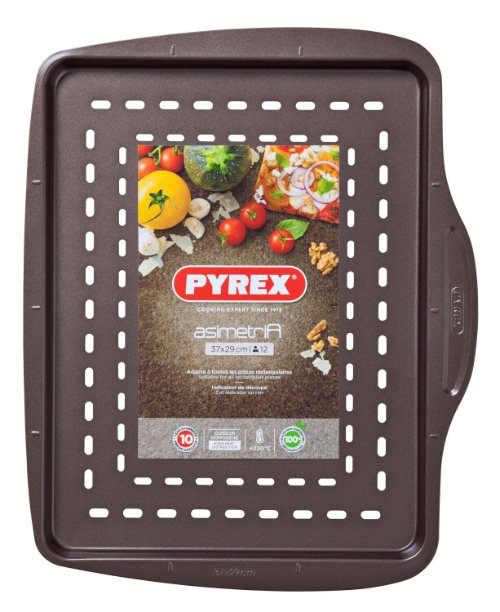 Pizzaplaat 37 x 29 cm - Pyrex | Asimetria