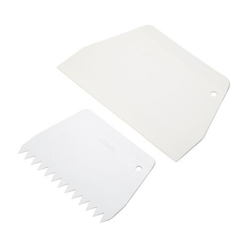 Set van 2 icing scrapers / schraper - glad en gekarteld - Sweetly Does It | Kitchen Craft