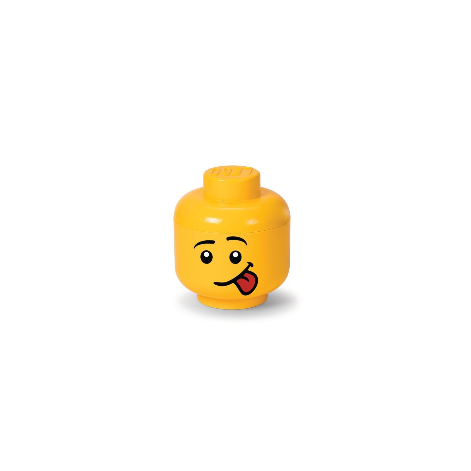 Opbergbox Iconic Hoofd Silly 16 cm, Geel - LEGO