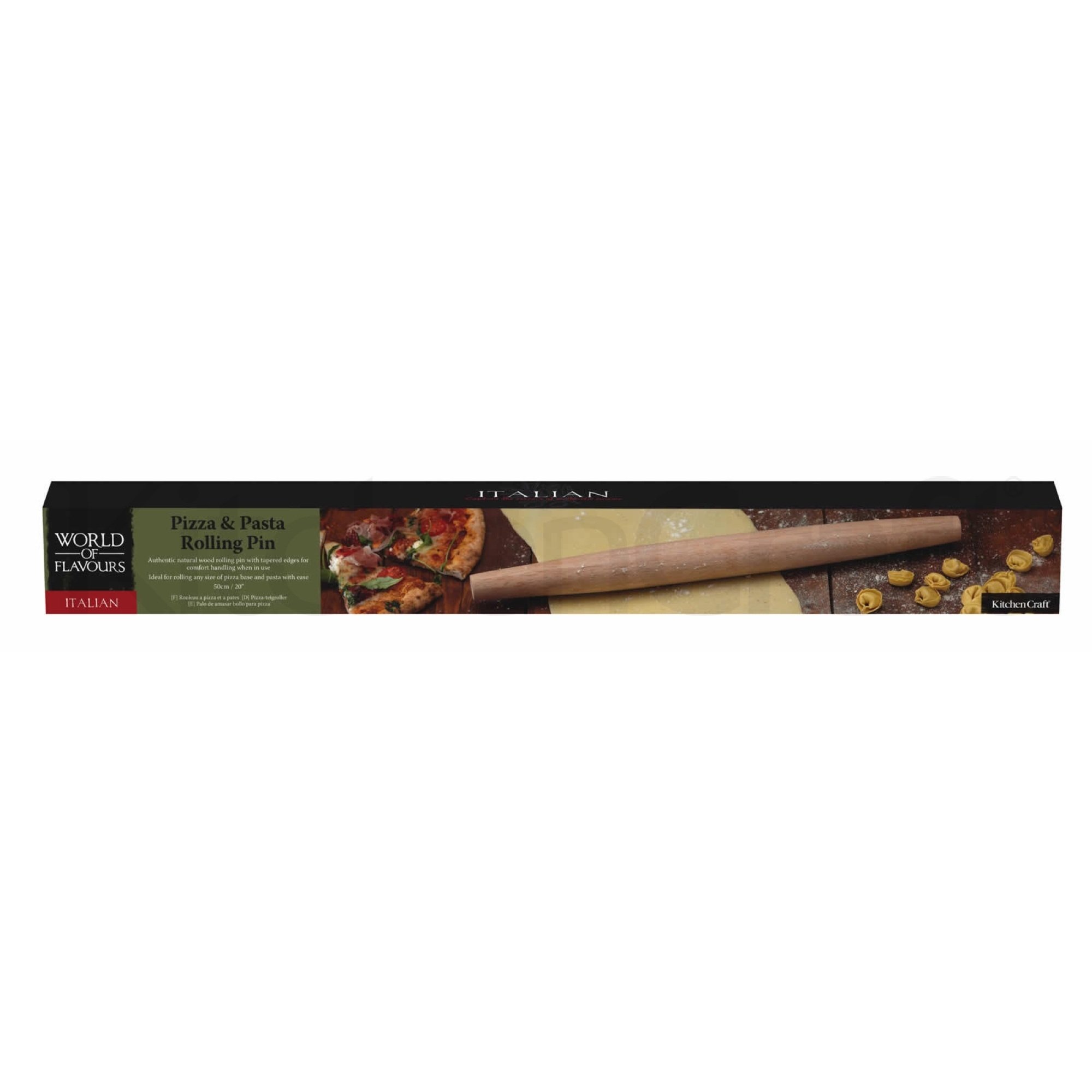 Houten Deegroller  - 50cm - KitchenCraft | Italian