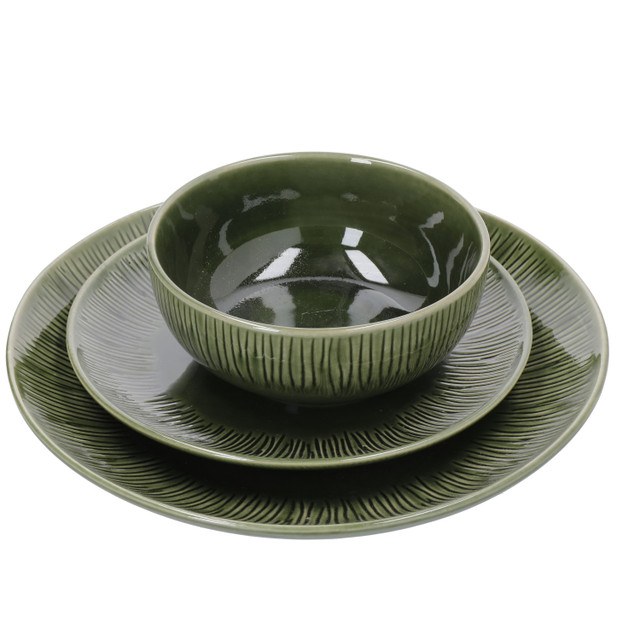 Mikasa Jardin 12pc Stoneware Dinner Set, Gift boxed