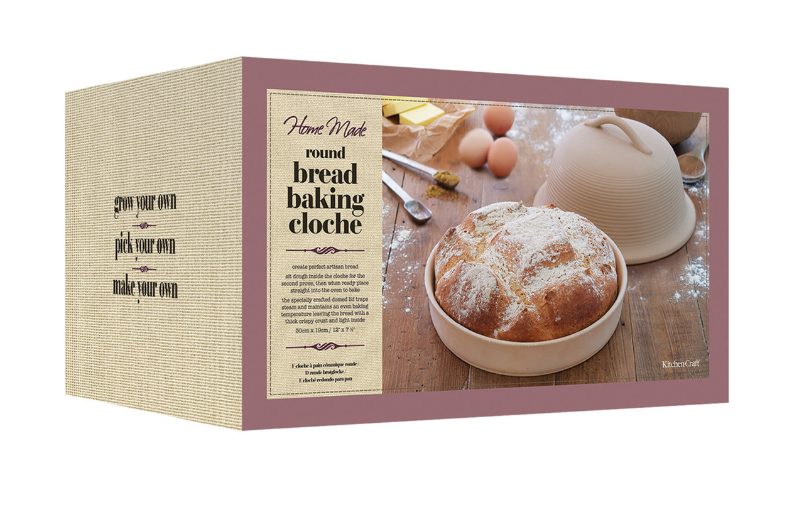 Home Made Stoneware Round Bread Baking Cloche