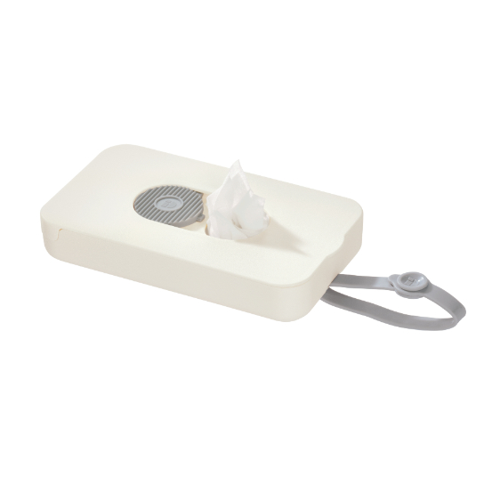 Clutch voor Vochtige Doekjes, Kunststof, Beige/Grijs - iDesign | iD Clean