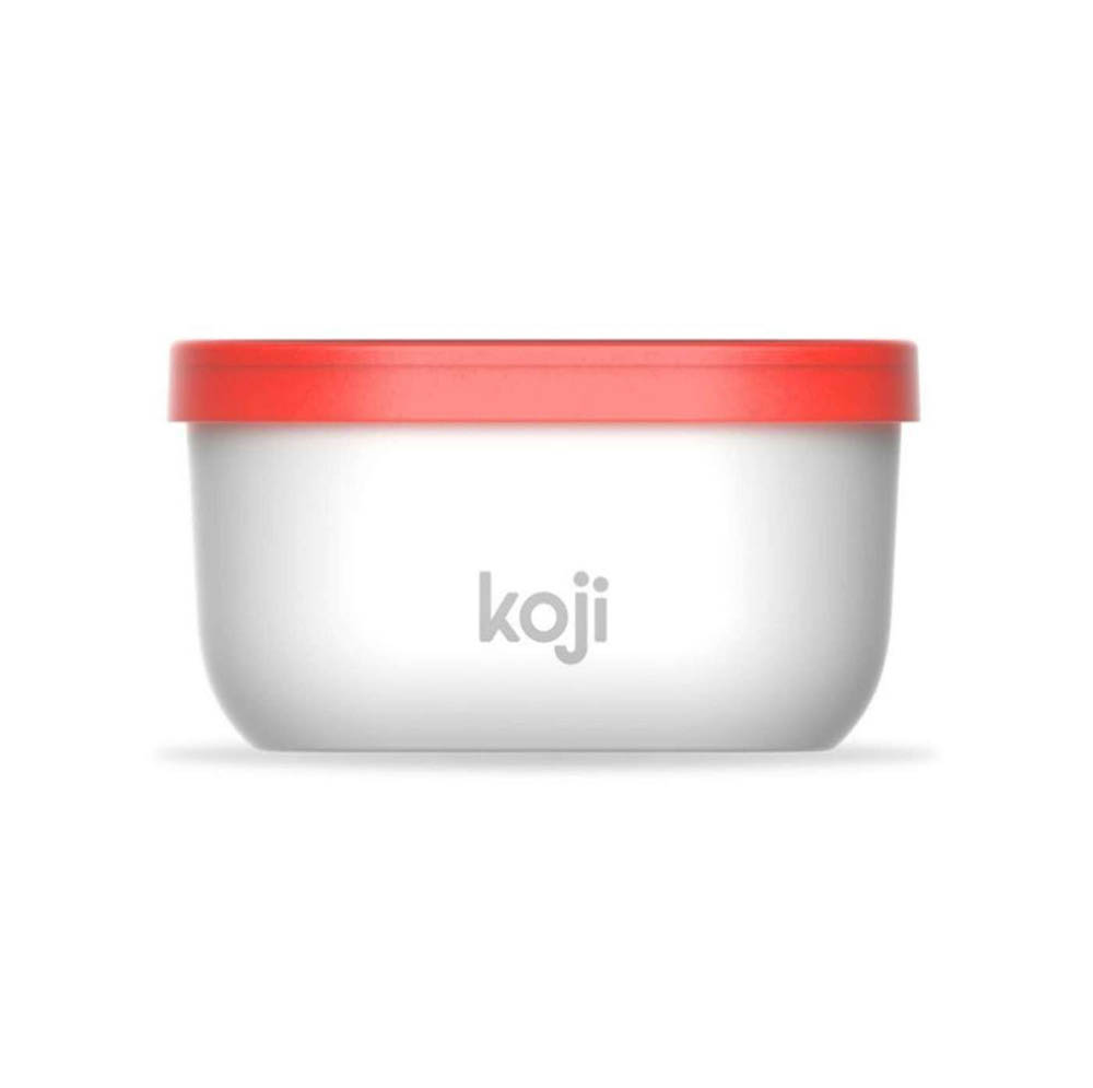 Vershoudcontainer, 2 L, Kunststof, BPA vrij, Rood/Wit - Koji by ZOKU