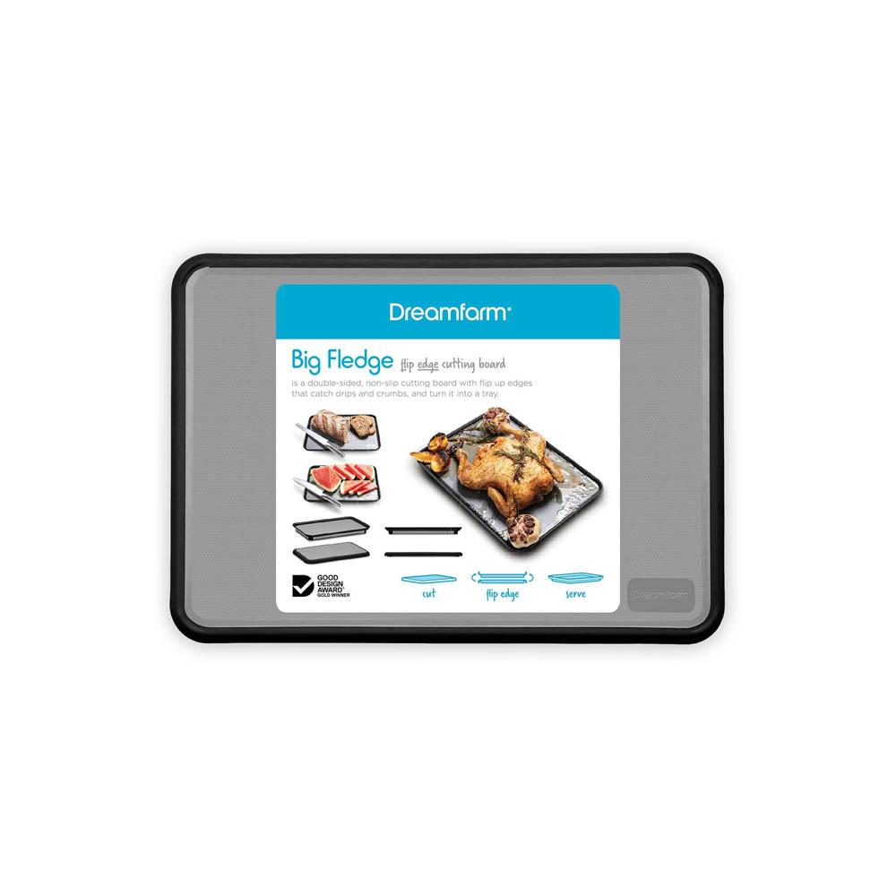 Snijplank Fledge Big , 35cm - Grijs  - Kunststof | Dreamfarm