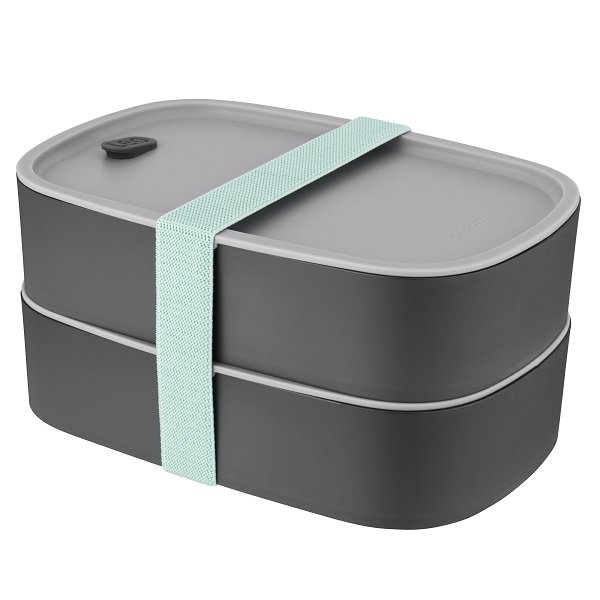 Lunchbox dubbel - Grijs - BergHOFF | Leo