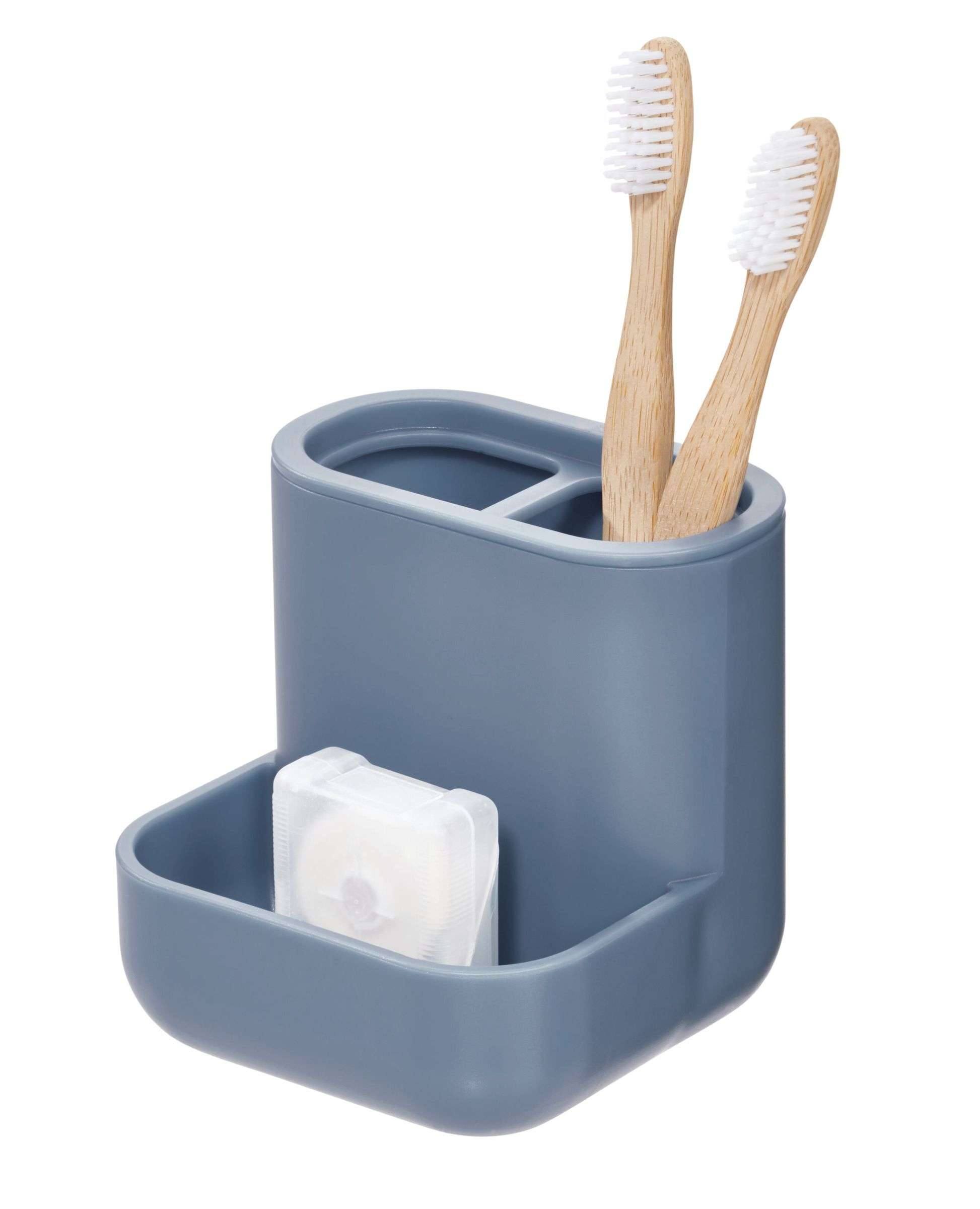 Badkamer Organizer, 3 Vakken, Kunststof, Blauw - iDesign | Cade