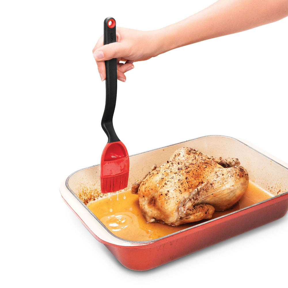 Bakkwast, Rood - Brizzle - Siliconen - Voor invetten, sauzen en marinades | Dreamfarm