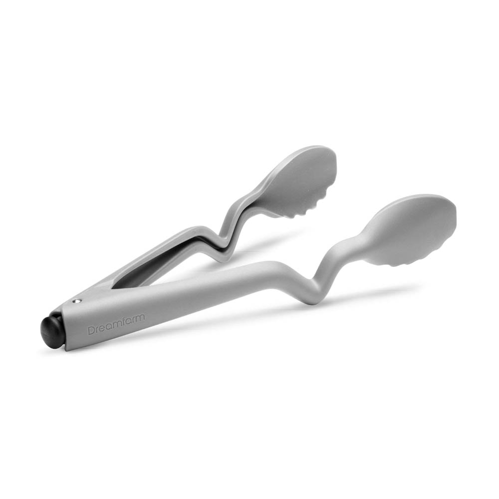 Keukentang Clongs Lite, 29cm - Siliconen- Grijs - Click/Lock, Sit up | Dreamfarm