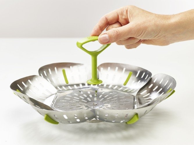 Bloom Steel Stomer Opvouwbaar - RVS - 16 cm - Joseph Joseph