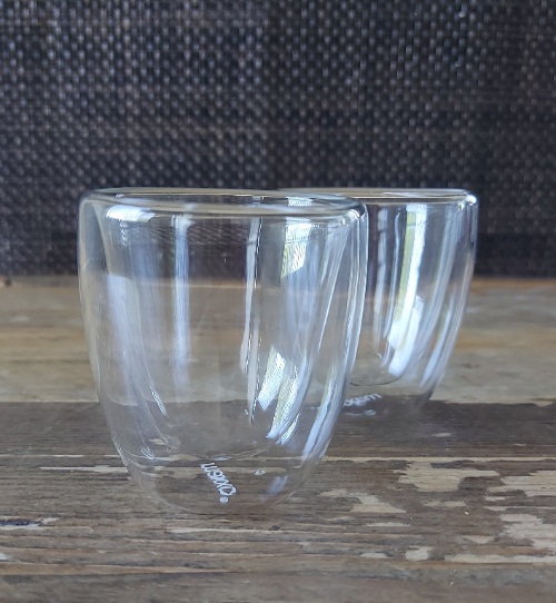 Espressoglazen dubbelwandig, set van 2 - Maxxo