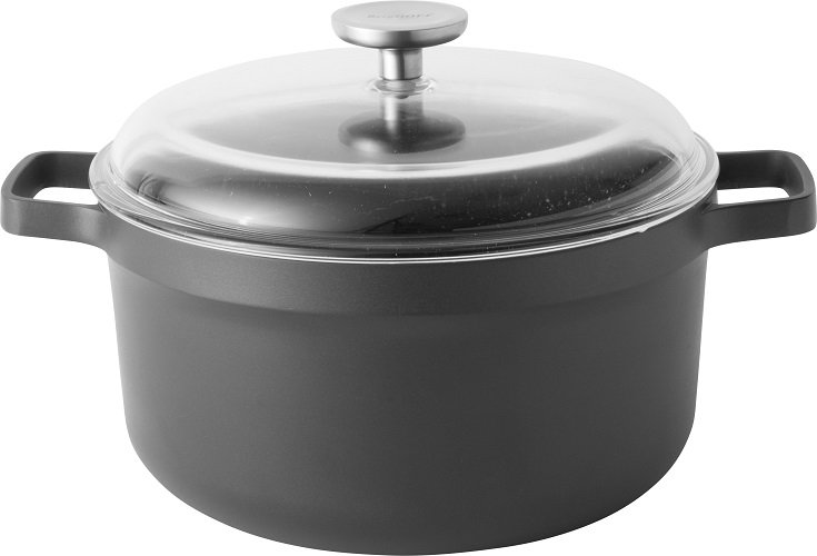 Braadpan 24 cm incl. glazen deksel - Aluminium - BergHOFF | Gem
