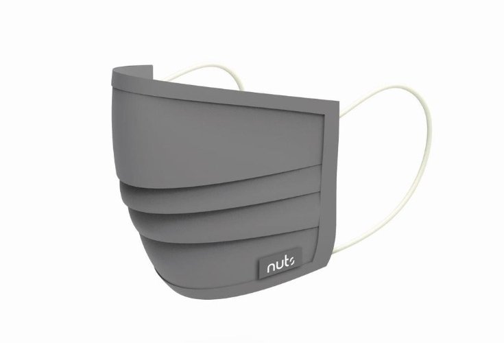 Viroblock Gezichtsmasker / Mondkapje - Grijs - Nuts