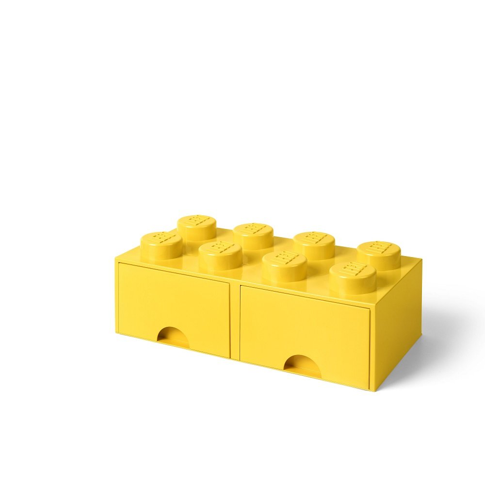 Opberglade Brick 8, Geel - LEGO