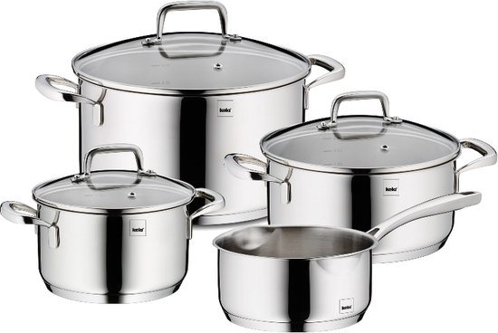 Kookpannenset RVS, 4-delig - Kela | Flavoria