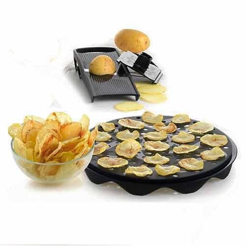 TopChips chips-maker set, zwart - Mastrad