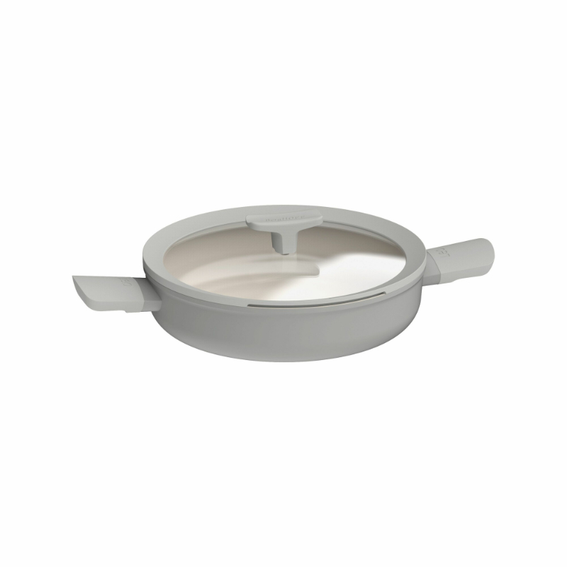 Balance Hapjespan met Grepen, 26 cm, 2.9 L, Moonmist, Gerecycled Aluminium - BergHOFF | Leo Line