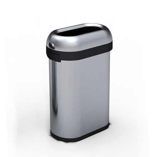 Afvalemmer Bullet Open Top RVS Slimline, 50 liter - Simplehuman