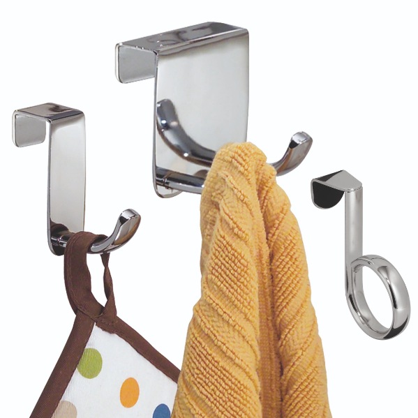 Deurhaak, 14 x 5 x 18 cm, RVS, Zilver - iDesign | Axis
